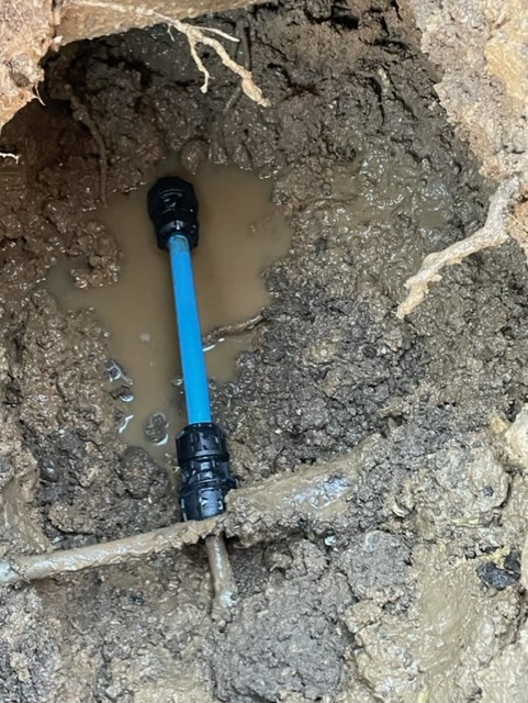 Repaired Damaged Water Supply